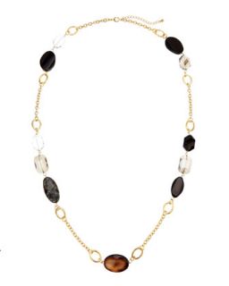 Long Crystal Station Necklace, 42   Panacea