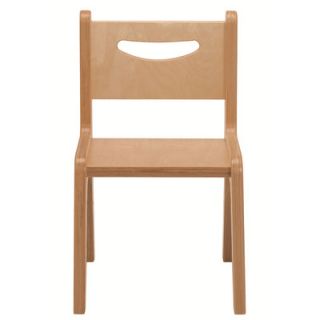 Whitney Plus 12 Birchwood Classroom Chair CR2512 Seat Color Natural