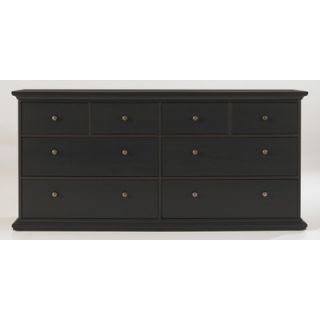 Tvilum Somerset 8 Drawer Double Dresser 7030749/7030720 Finish Coffee