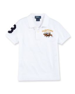 Mesh Match Embroidered Polo, Boys 4 7   Ralph Lauren Childrenswear