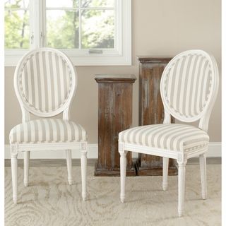 Safavieh Reims Cream Oval Side Chairs (set Of 2)