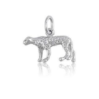 Animal Charm (925) Sterling Silver Cheetah Unisex Design Specially Made for Animal Lover ClassicDiamondHouse Jewelry