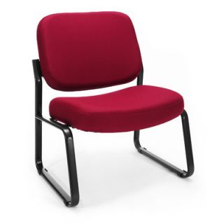 OFM Big and Tall Armless Chair 409 80 Seat / Back Color Wine