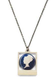 Picture Bliss Necklace in Silhouette  Mod Retro Vintage Necklaces