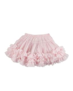 Lastrid Ruffle Hem Skirt, Light Pink, 8Y 10Y   Lili Gaufrette