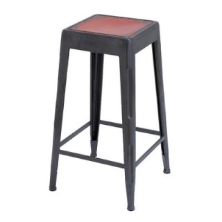 Woodland Imports 30 Bar Stool 5544 Color Red