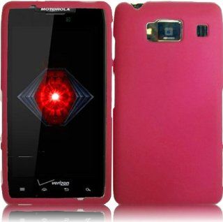 For Motorola Droid Razr HD XT926 Droid Fighter Hard Cover Case Hot Pink Cell Phones & Accessories