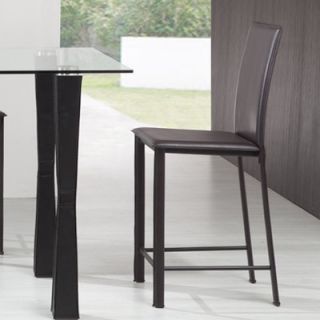dCOR design Arcane Leatherette Counter Chair in Espresso 107312