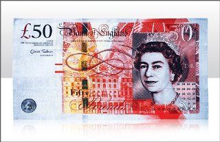 UK British 50 Pound Bank Note Tea Towel.   Kitchen Products