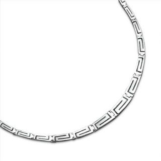 Sterling Silver Greek Key Necklace TrendToGo Jewelry
