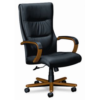 Basyx VL844 Series High Back Leather Office Chair BSXVL844HSP11 Finish Bourb