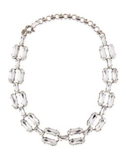 Clear Double Crystal Necklace   Lee Angel