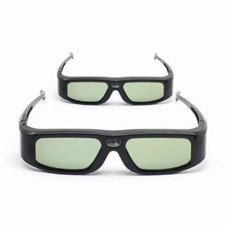 2 Pack of SainSonic&reg Zodiac 904 Series 144Hz Rechargeable 3D DLP Link Projector Universal Active Shutter Glasses, Black Electronics