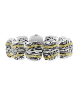 Soiree Caviar Diamond Wave Bracelet