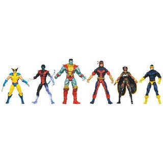 35th Anniversary 6 Pack Giant Size Marvel Universe Exclusive Action Figure Set X Men Wolverine Nightcrawler Storm Cyclops Colossus Thunderbird Exclusive Toys & Games