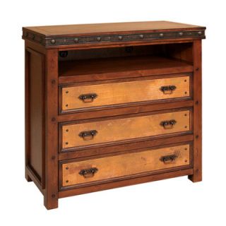 Artisan Home Furniture Copper Canyon Distressed Media 3 Drawer Chest IFD1070C