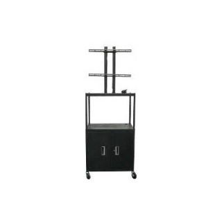 Vutec Flat Panel Cart with Cabinet and 4 Outlets 01 VFPCAB4418E Size Adjusta