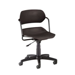 OFM Plastic Armless Swivel Office Chair with Swivel 200 A Finish Black, Fram