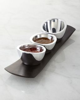 Espresso Trio Condiment Set   Nambe