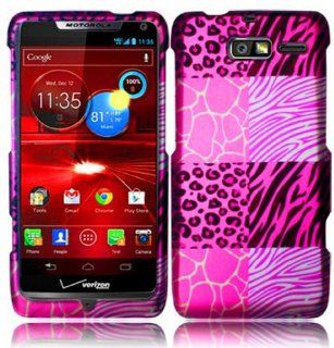 For Motorola Droid Razr M XT907 Hard Design Cover Case Pink Exotic Skins Accessory Cell Phones & Accessories
