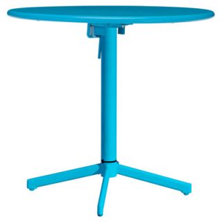 dCOR design Big Wave 29.9 Round Folding Table 70304 Color Aqua
