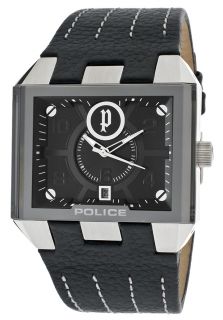 Police 12551JS 02  Watches,Mens Prowler Black Dial Black Genuine Leather, Casual Police Quartz Watches