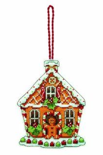Dimensions Counted Cross Stitch Ornament, Gingerbread House