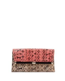 440 Snake Envelope Clutch Bag, Sunkissed French Vanilla   Diane von Furstenberg
