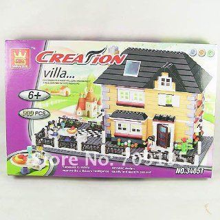 Wange Vaill Family House (909 Pcs) Building Blocks Bricks Compatible Toys & Games