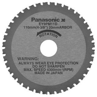 Panasonic EY9PM11D 4 3/8 Inch 40 Tooth Thin Metal Cutting Saw Blade with 20 Millimeter Arbor   Power Saw Blades  