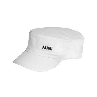 MINI Cooper Ladie's White Denim Military Style Cap Automotive
