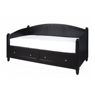 Home Styles Bedford Black Twin Daybed with Storage