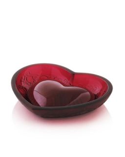 Small Red Love Bowl   Lalique