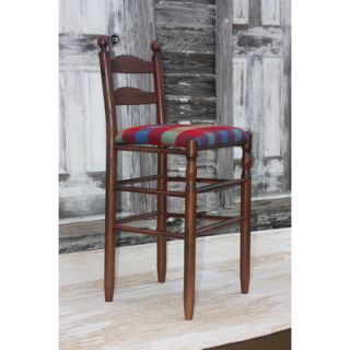 Dixie Seating Woolrich Blanket Furniture Ladderback 30 Bar Stool 5230 W.Hick