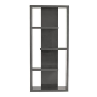 Eurostyle Robyn 71 Bookcase 09821GRY / 09821WHT Finish Gray Lacquer