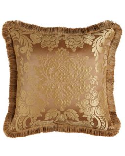 Reversible Pillow with Fringe, 20Sq.   Austin Horn Classics