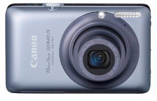 Canon PowerShot SD940IS 12.1MP Digital Camera with 4x Wide Angle Optical Image Stabilized Zoom and 2.7 inch LCD (Black)  Point And Shoot Digital Cameras  Camera & Photo