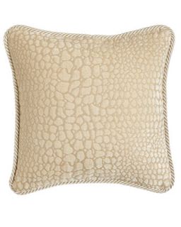 Ivory Pillow with Animal Pattern, 16Sq.   Isabella Collection by Kathy Fielder