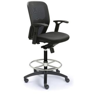 Valo Height Adjustable Drafting Polo Chair with Mesh Back PL7902M/BLK/QS