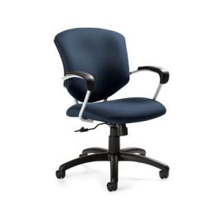 Global Total Office Supra Mid Back Pneumatic Tilter Office Chair with Arms 53