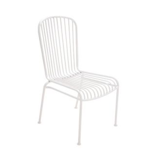 Woodland Imports The Metal Side Chair 6531 Finish White