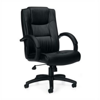Offices To Go High Back Leather Series Two Office Chair OTG11618B Leather Black