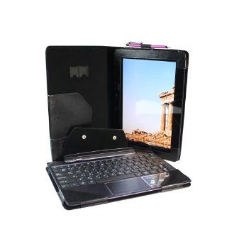 Poetic ASUS Transformer Pad Infinity Case TF700 / TF700T PU Leather Keyboard Portfolio Stand Case Cover Black Computers & Accessories