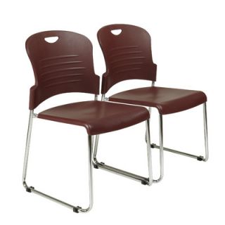 Office Star Work Smart Armless Office Stacking Chair STC866C2 Quantity Set o