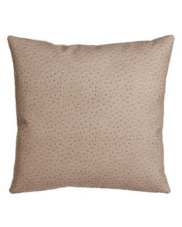 Faux Leather Ostrich Pillow, 18Sq.   Austin Horn Classics