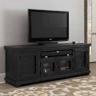Progressive Furniture Willow 74 TV Stand PRGF1533 Finish Distressed Black