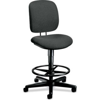 HON Height Adjustable Task Stool with Footring 5905 Fabric Gray