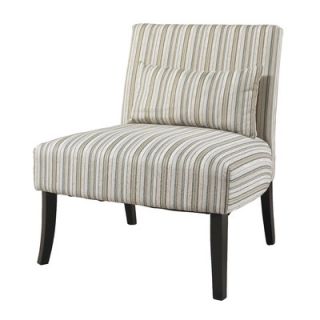 Powell Lila Striped Fabric Slipper Chair 528 822