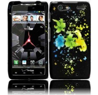 Motorola XT913 / XT916 Droid Razr Maxx Rubberized Case Hard Case Cover Magic Flowers Cell Phones & Accessories