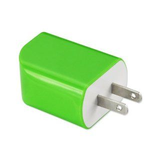 Reiko 1A/5V Super Fast AC/USB Power Travel Charger   Non Retail Packaging   Green Cell Phones & Accessories